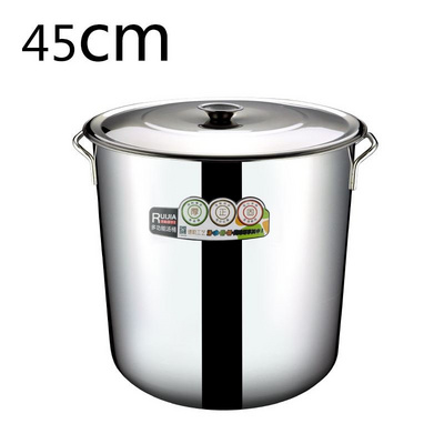 不锈钢桶汤桶带盖加厚汤锅大圆桶商用油桶储水桶特厚加深米桶专用