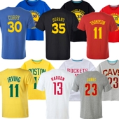 科比T恤男詹姆斯哈登欧文篮球运动训练服学生宽松球衣库里短袖 t恤