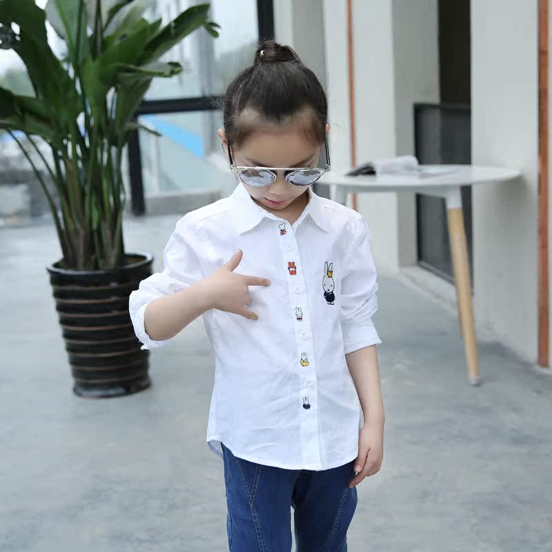 Chemise fille à manche longue - Ref 2085429 Image 3