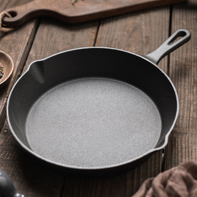 iron frying small cast stick household non wok pan