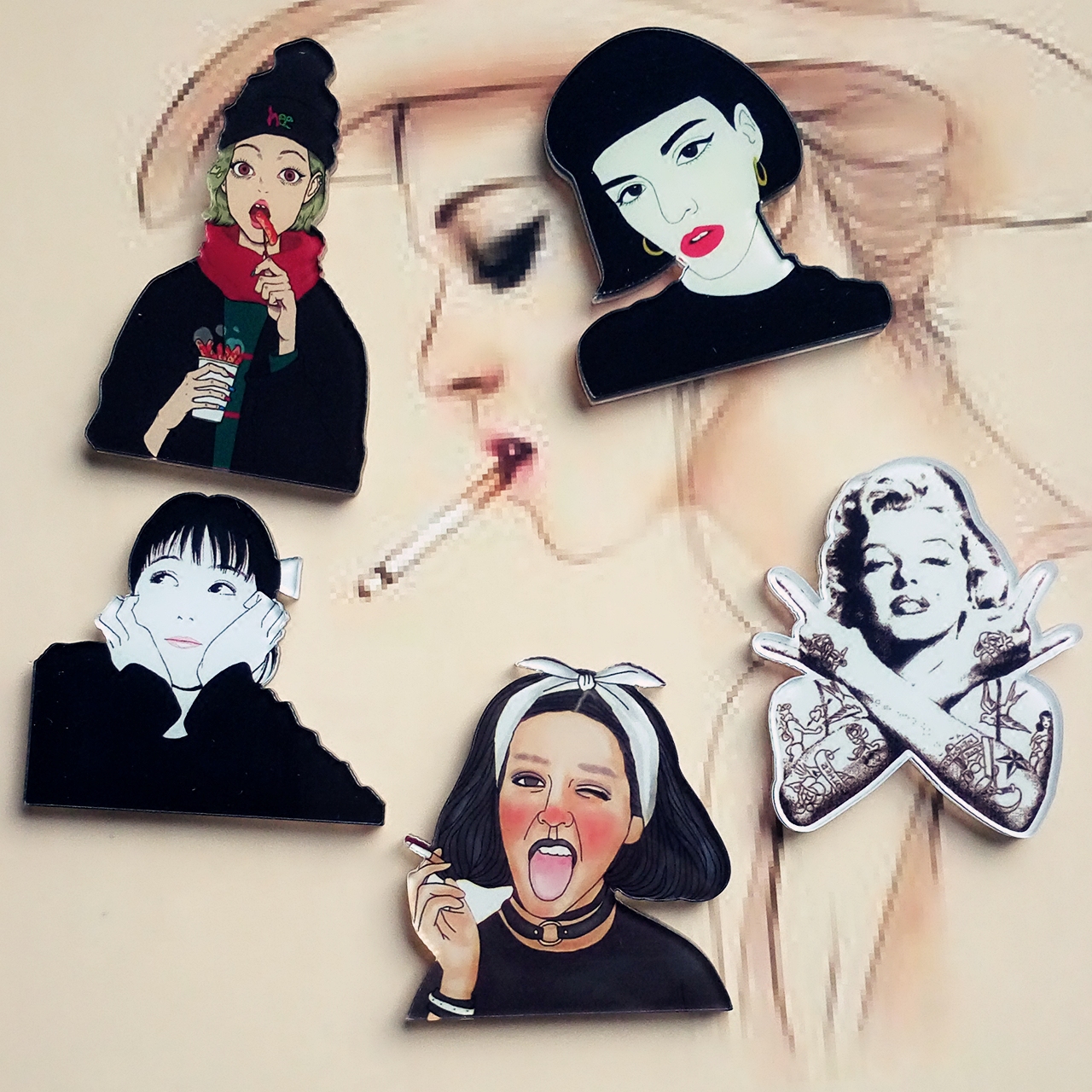 Broche en plexiglas - Ref 1182931 Image 3