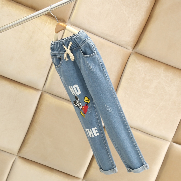 Pantalon fille loisir en toile - Ref 2063998 Image 4