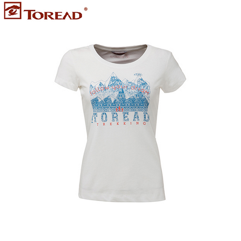 T-shirt sport pour femme TOREAD à manche courte en coton - Ref 2027581 Image 1