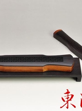 伏羲古琴式香具三件套－卧香炉、香盒、琴几