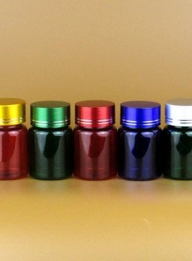 60ml塑料胶囊包装瓶 透明小药瓶 茶色蓝色便携分装瓶  样品瓶