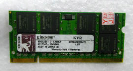 金士顿ddr26672gkvr667d2s52g笔记本内存