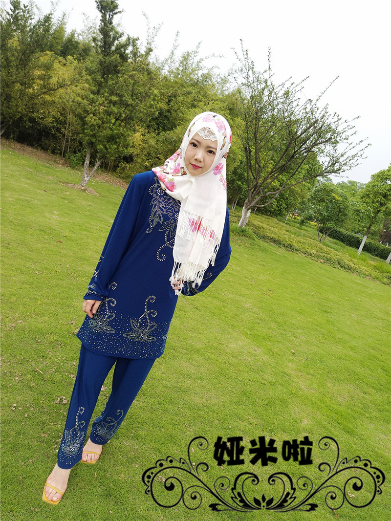 2018 new pattern Muslim Clothes & Accessories Hui Islamism Hot stamping Piece suit week Ramadan preferentialin the Women's clothing/Boutique , Costume/National costume/Stage costumes , National costume/Costumes  category - from Buy2taobao.com to provide professional Taobao agent buy service