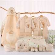 Hộp quà sơ sinh 0-3 tháng 6 Quần áo trẻ em cotton cho bé sơ sinh trọn gói quà trăng rằm mùa xuân thu đông - Bộ quà tặng em bé