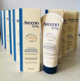 美国 Aveeno Baby婴儿天然燕麦舒缓保湿润肤霜227g奶藓湿zhen