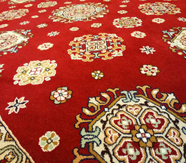 新疆民族特色和田纯羊毛，手工一体地毯客厅大地毯五平方