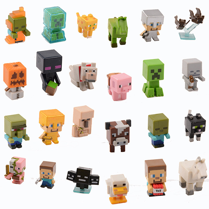 minecraft玩具 苦力怕全款人偶积木像素手办摆件大量现货