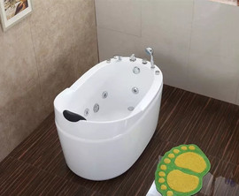 独立式浴缸浴盆亚克力浴缸1.2米1.3米1.5米五件套按摩浴缸