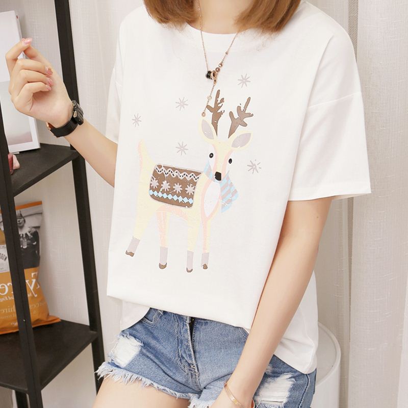 12少女孩夏装13短袖t恤血衫14初中学生15大童丅16上衣服18岁宽松