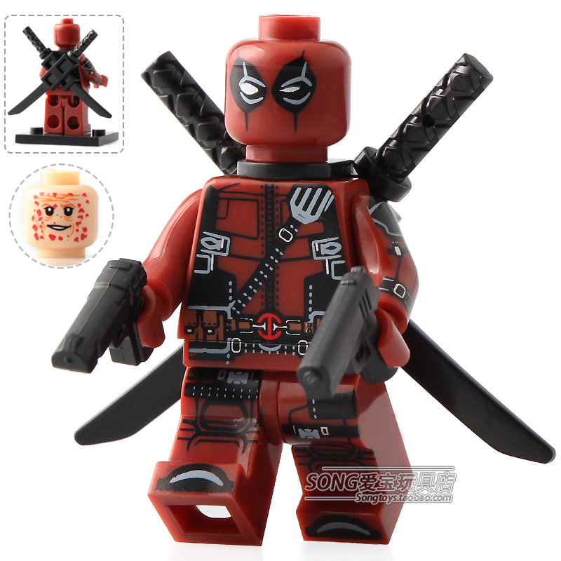 ¿Æî£XP028ËÀÊÌ2XÕ½¾¯deadpool MOC³¬¼¶Ó¢ÐÛÆ´×°»ýľÈË×ÐÍæ¾ß