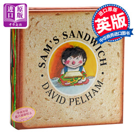 山姆的三明治英文原版sam'ssandwich精装趣味，翻翻书韵文猜谜游戏书，进口启蒙儿童读物创意绘本立体三明治davidpelha