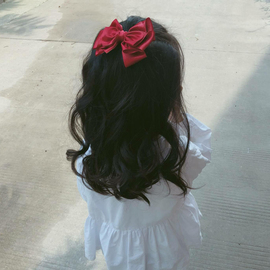 韩国双层蝴蝶结后脑勺发夹可爱宝宝，发卡儿童头饰女孩发饰刘海顶夹