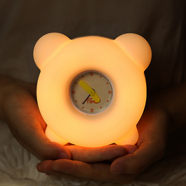 Alarm Clock Lamp  趣味闹钟氛围硅胶小夜灯 延时关灯 2in1设计