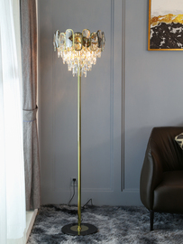 欧式客厅水晶落地灯创意个性设计师后现代装饰复式楼意式轻奢台灯