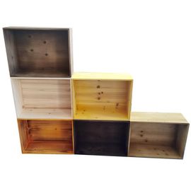超市木盒定制木箱子实木，收纳杂物箱复古储物箱红酒，大号陈列木框箱