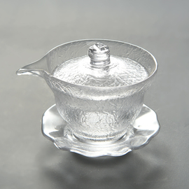 玻璃盖碗茶杯功夫茶具，套装加厚透明泡，茶壶手工大号日式高硼硅家用