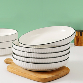 北欧碗碟套装家用2023简约现代餐具套装，陶瓷盘子碗乔迁碗盘筷