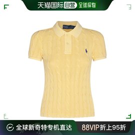 香港直邮Polo Ralph Lauren Polo 拉夫 劳伦 女士 黄色棉质Polo衫