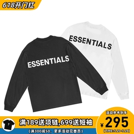 阿伦777 Fear Of God FOG Essentials 19FW反光3M字母长袖T恤男