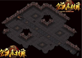 传奇地砖地图素材 黑暗玛雅套图 BMP 无缝封边DT192