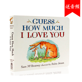 Guess How Much I Love You 猜猜我有多爱你 进口英文原版正版 幼儿童英语启蒙认知绘本 宝宝情商早教撕不烂纸板书 廖彩杏书单