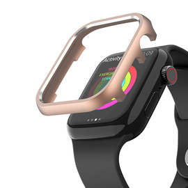 适用苹果四代表壳适用applewatch4铝合金防摔边框，金属壳保护套