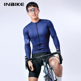 INBIKE23秋夏季公路车骑行服男长袖上衣透气山地车自行车衣服