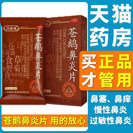 双路通苍鹅鼻炎片24片通窍过敏慢性单纯性鼻炎鼻窦炎头痛鼻塞