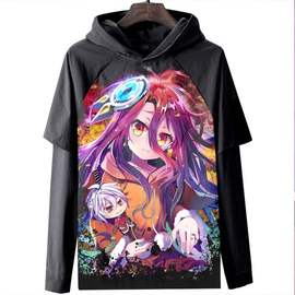 nogamenolife游戏，人生长袖t恤衣服数码印花休闲