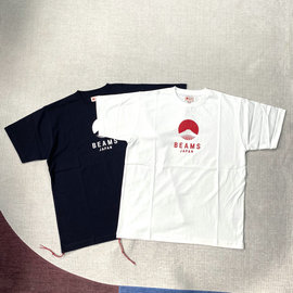 BEAMS JAPAN红绳限定款富士山日式街头city boy圆领短袖T恤情侣