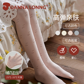 joannalonng女童连裤袜春夏季薄款天鹅绒，提花加裆儿童，打底裤丝袜