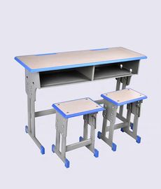 双人中小学生课桌椅套装书桌，校园教室培训辅导班可升降写字桌