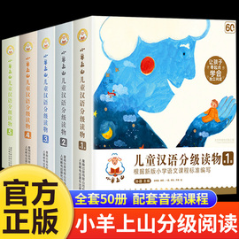 小羊上山儿童分级读物第1+2+3+4+5级全套3-6-7岁幼小衔接儿童识字书幼儿认字汉语启蒙宝宝书籍绘本阅读幼儿园识字中文自主分级阅读