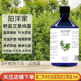 蓝艾野生艾草纯露500ml舒润红痒舒缓黑眼圈斑点暗沉爽肤喷雾湿敷