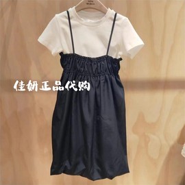 littlemoco24年夏女童，短袖吊带连衣裙，套装kbd2drst14