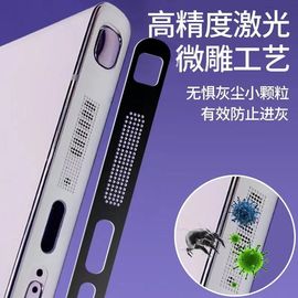 适用 三星Galaxy S24 +/S24 Ultra/S23 +/S23 Ultra防尘网手机喇叭充电口一体式金属贴扬声器防尘网保护膜