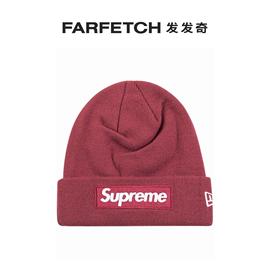 Supreme男女通用New Era 盒形logo套头帽FARFETCH发发奇