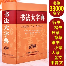 正版书法大字典甲骨文金文大篆小篆隶书字典章今狂草 书法练字字帖硬笔软笔毛笔字名家鉴赏新编中国书法大字典工具书