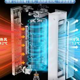 极速。风冷风扇空调扇家用式可携式，移动小空调，制冷不加水冷气冷风