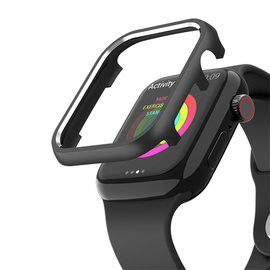 适用苹果手表7代保护壳AppleWatch2 3/4/5代铝合金属边框iwatch6表壳SE 苹果手表边框潮流防摔44mm40mm41mm45