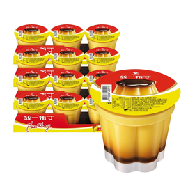 台湾版统一布丁鸡蛋，口味100g一组12杯价格，款怀旧零食