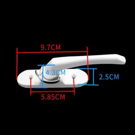 铝合金窗户月牙锁扣大号6cm窗锁塑钢门窗锁防盗老式窗扣门窗配件