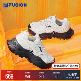 FILA FUSION斐乐潮牌硬糖女鞋厚底鞋跑步鞋休闲鞋时尚增高运动鞋