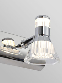 定制LED镜前灯免打孔双头三头现代简约不锈钢浴室卫生间灯镜柜灯