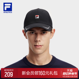 FILA 斐乐情侣款棒球帽2024春季网球运动帽遮阳帽鸭舌帽