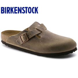 BIRKENSTOCK勃肯软木拖鞋德国进口牛皮男女包头拖半拖Boston